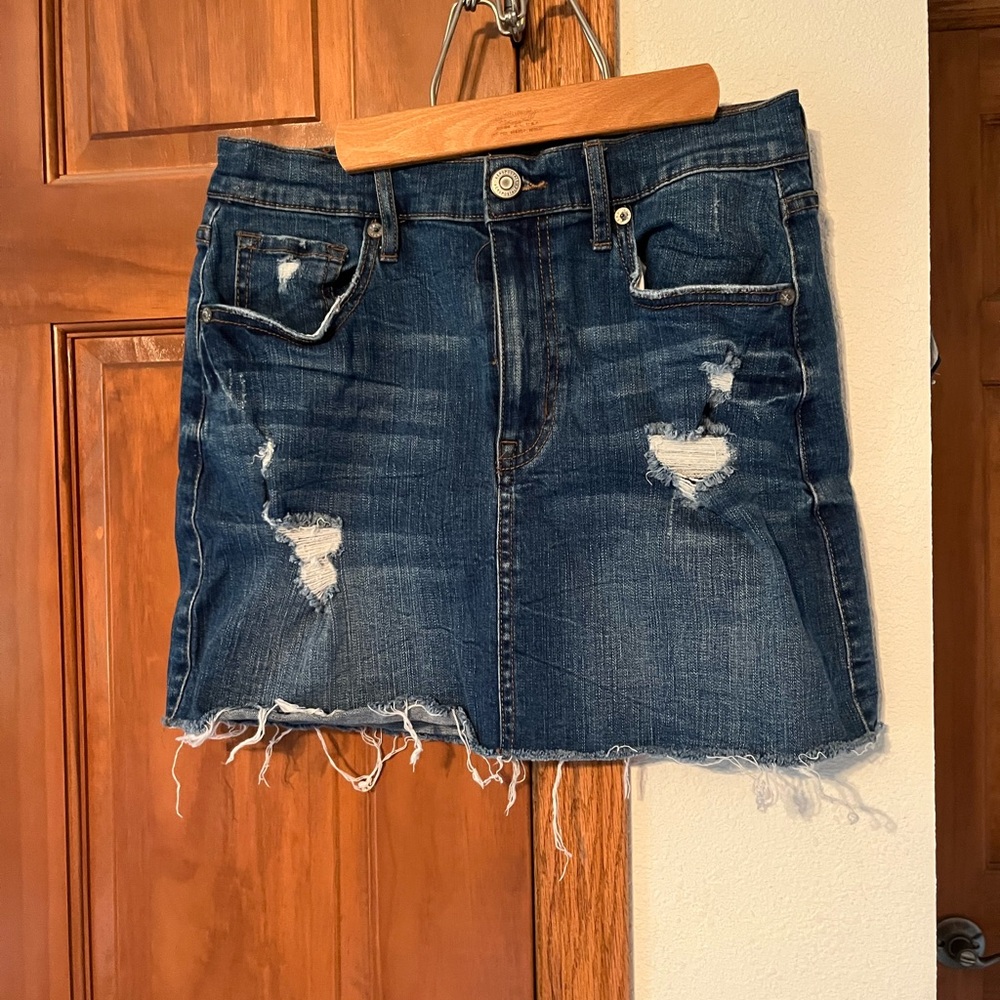 Mini Jean Skirt